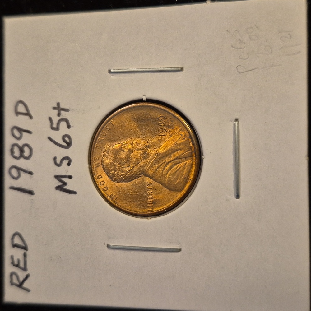 1989 D Lincoln Penny MS65+